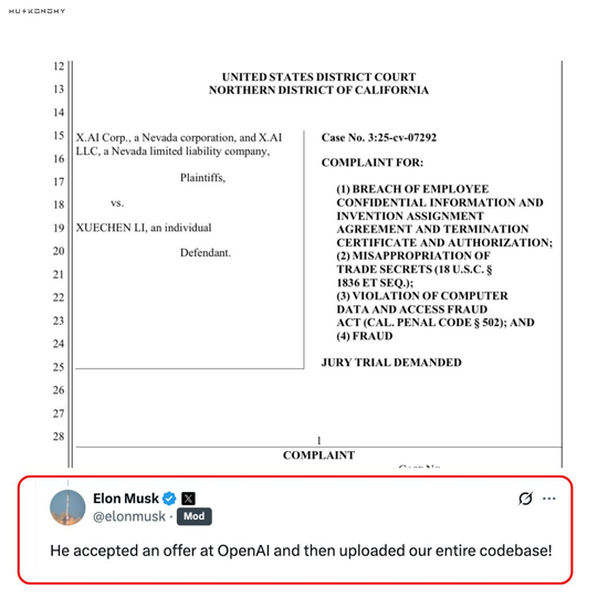 点赢通 硅谷炸雷！xAI创始老哥携机密叛逃OpenAI，马斯克：他上传了整个代码库